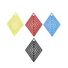 DoreenBeads модные медные филигранные подвески для стемпинга, черные, синие подвески для ромба, стильные ювелирные изделия, фурнитура для поделок 19 мм x 14 мм, 50 шт.