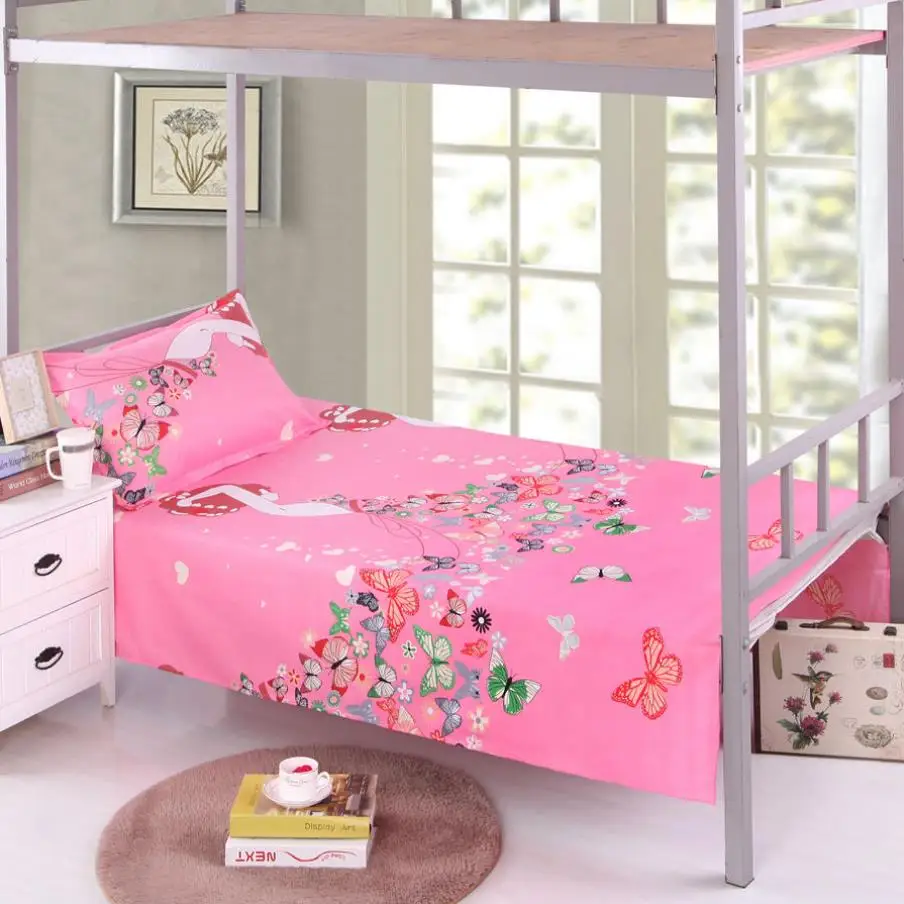 Тонкое текстильное постельное белье простыня двухъярусные кровати с