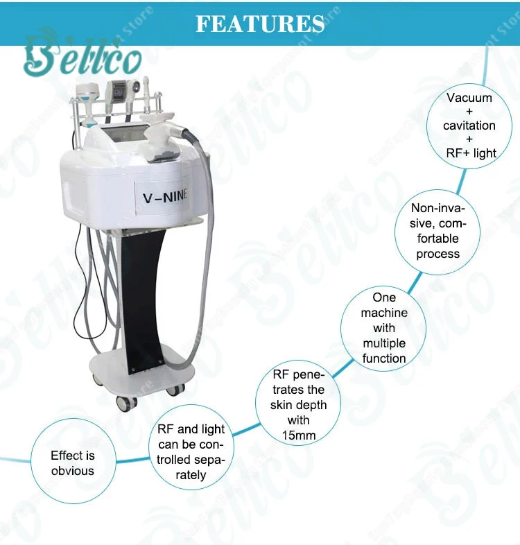 

5 в 1 многофункциональная машина Vela для похудения и подтяжки кожи, вакуумная кавитация