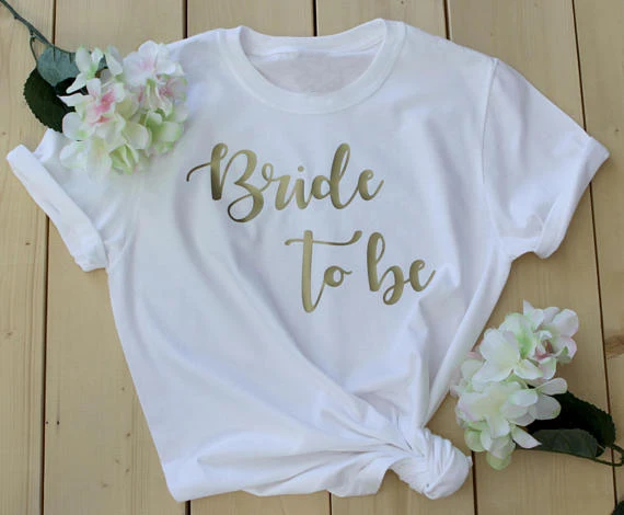 

Красивые футболки рубашки для подружек невесты рубашки для девичвечерние отряд невесты женская футболка романтический подарок для нее мод...