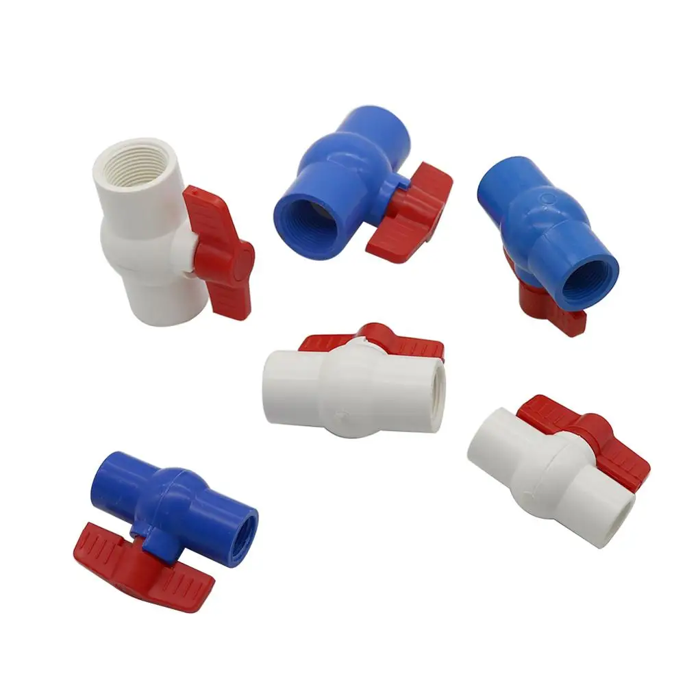 Резьба 1/2 &quot3/4&quot 1 &quotгнездо шаровой клапан из ПВХ соединители для садовой воды