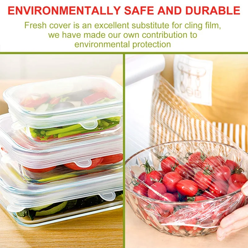 12 PCS Round And Square Sizes Silicone Lids Covers Stretch Food Bowl Reusable Sa | Дом и сад