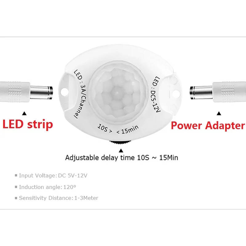 Переключатель светильник с пассивным инфракрасным датчиком движения 5 В 24