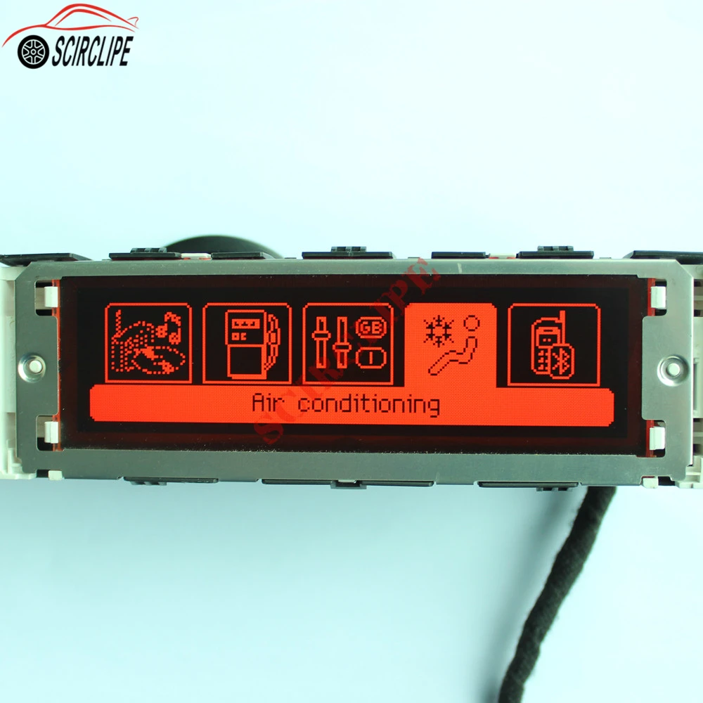 Красный экран с поддержкой USB и Bluetooth двухзонный дисплей для кондиционера монитор