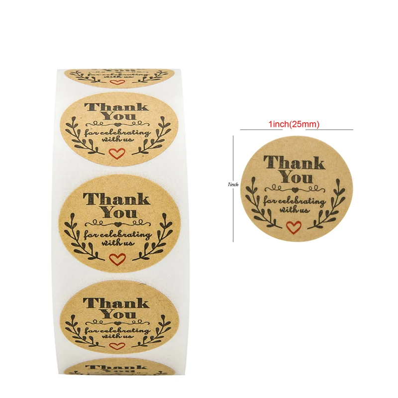 100 500 шт. наклейки спасибо|Канцелярские наклейки| |