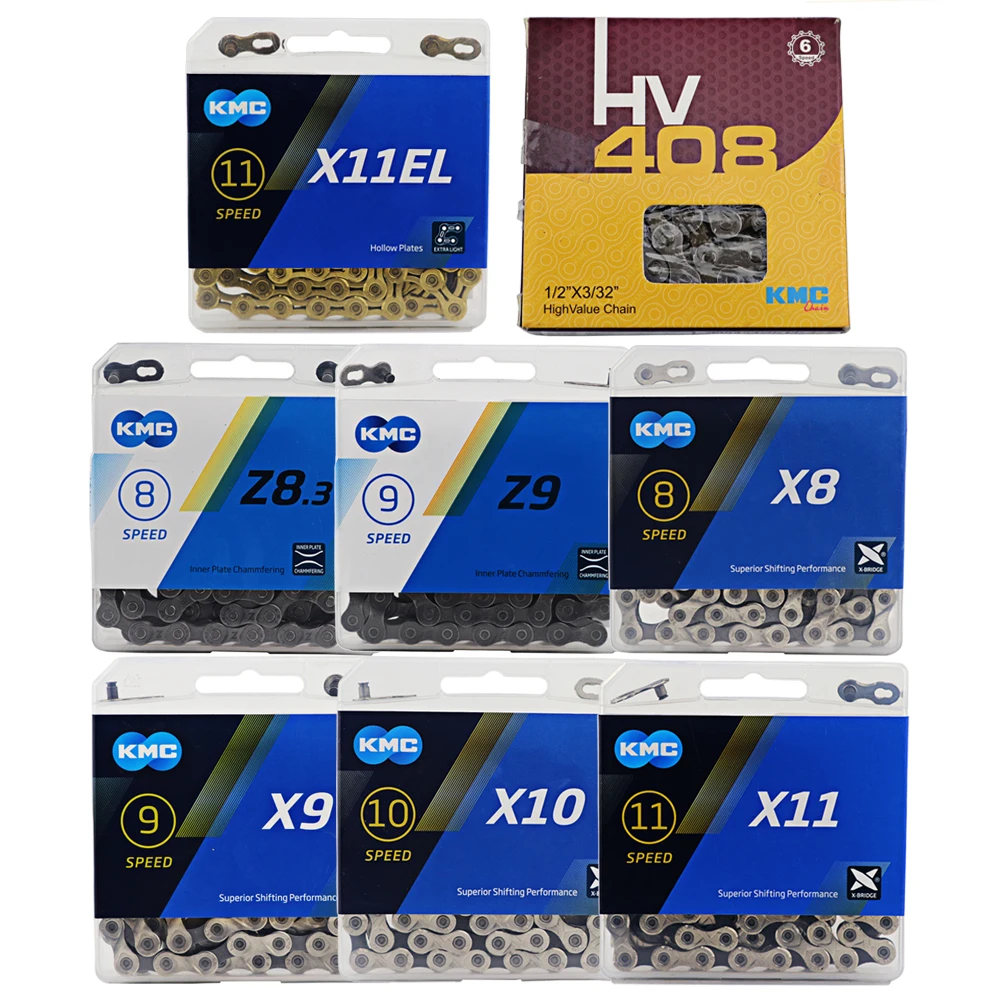 KMC X8 X 9 10 11 S EPT EL Z9 скоростной горный шоссейный велосипед полый золотой серебряный цепь для SRAM велосипедный маховик MTB части
