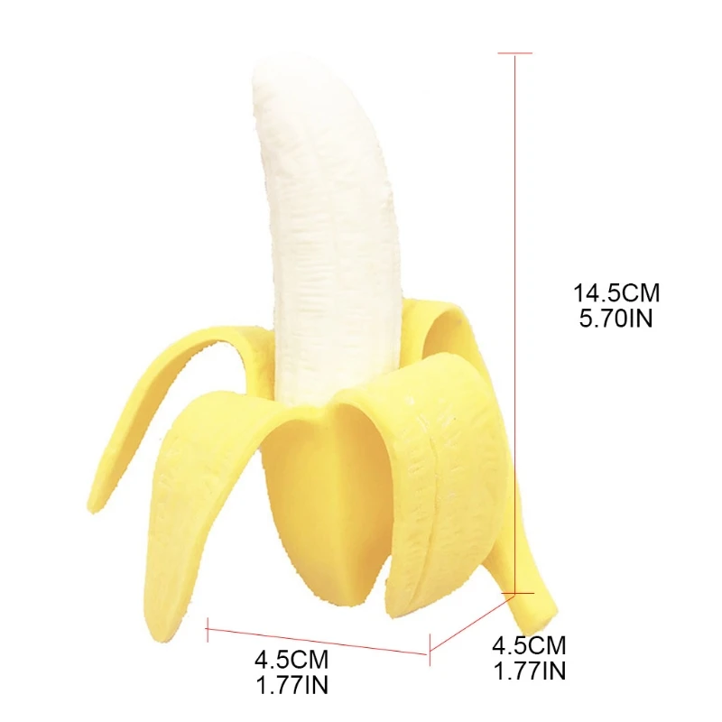 

Practical Joke Toy Interactive Stress Relief Toy Novelty Sensory Fidget Sets Push Bubble Trick Realistic Peeling Banana