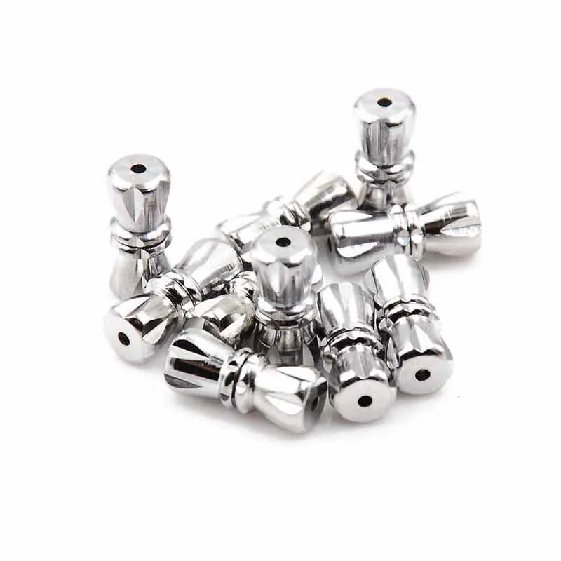 10Pcs/lot Dull Silver Screw Clasp Barrel Clasps For Bracelet Necklace Jewelry Making Findings Hole | Украшения и аксессуары