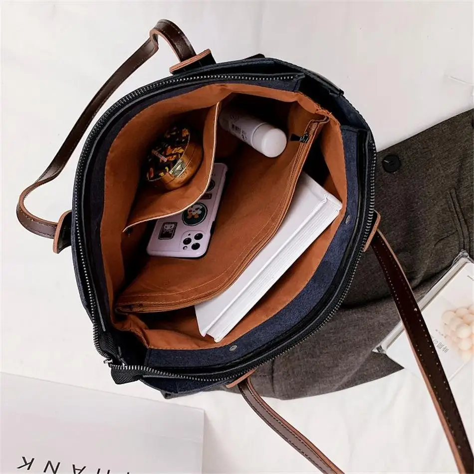 

Luxury Handbags Women Bags Designer High Quality Handbag Large Capacity Shoulder Bags Casual Soft PU Leather Ladies Wild Bag Sac