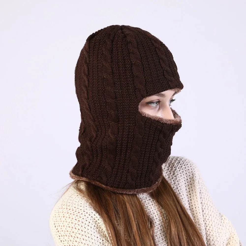 

Female hat autumn winter Riding Wool cap knitting Siamese hedging scarf Tab Keep warm 2019 The New