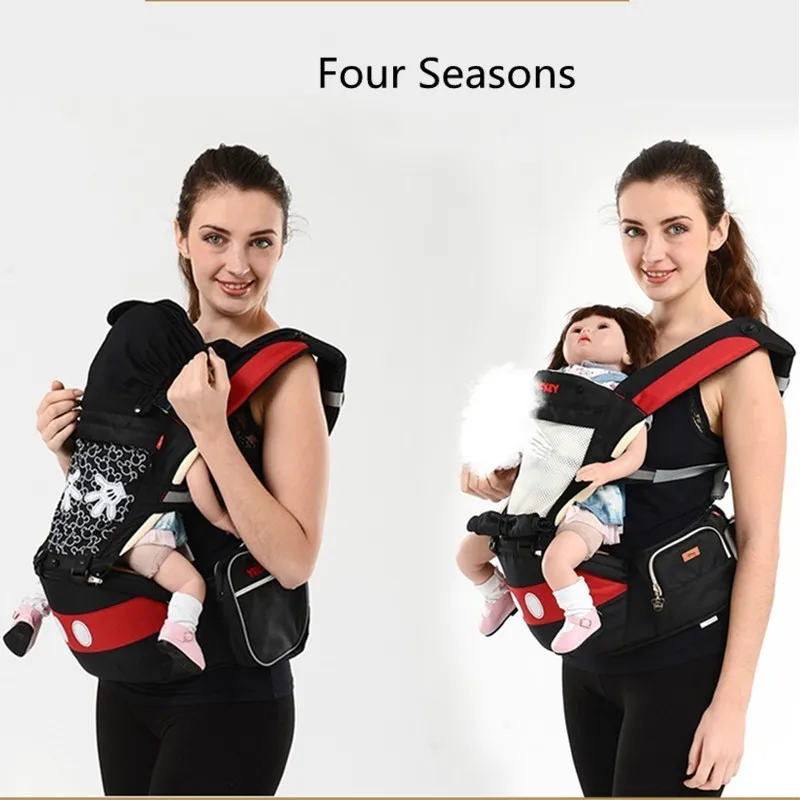 Disney Baby Carrier Newborn Ergonomic Hipseat Mickey Mouse Baby Wrap Infant Kangaroo Kid Waist Stool Breathable Carrier Backpack