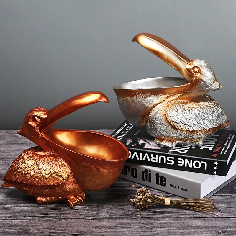 Статуя Toucan Pelican для хранения ключей статуэтка корзина с животными птицами