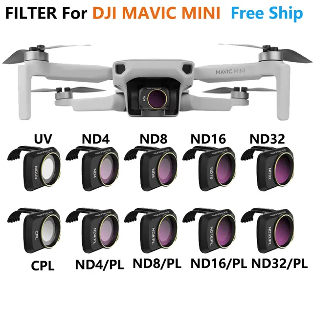 For DJI Mavic Mini 2 /MINI SE Camera Lens Filter MCUV ND4 ND8 ND16 ND32 CPL ND/PL Filters Kit for Mavic Mini Drone Accessories