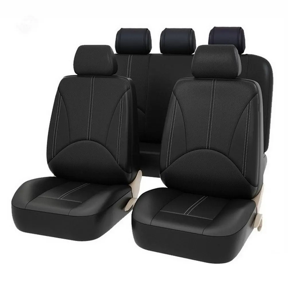 

9PCS Pu leather car seat cover artificial leather four seasons universal cushion Many seats car seat protection