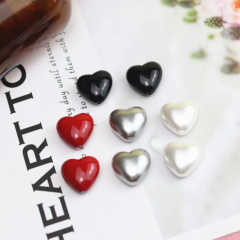 

5 шт. 17 мм акриловые сердца кабошон плоская задняя бусина для изготовления ювелирных изделий Аксессуары «сделай сам» искусственная кожа опт...