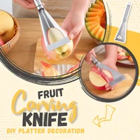 430 stainless steel fruit carving knife triangular shape vegetable knife slicer antislip engraving blades kitchen accessories
