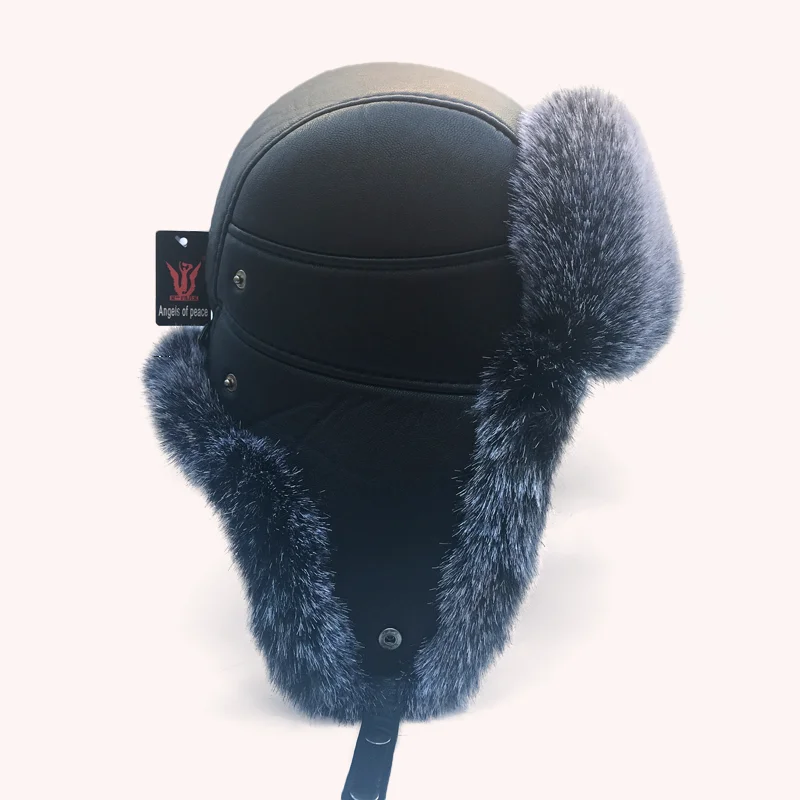 Шапка ушанка прочная зимняя куртка-бомбер снежная шапка из искусственной кожи