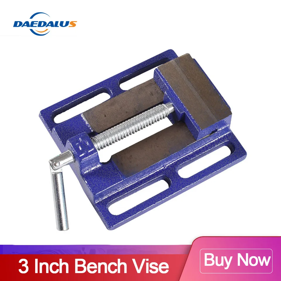 3 дюймовый Настольный тиски сверлильный станок фрезерный зажим плоская тиска