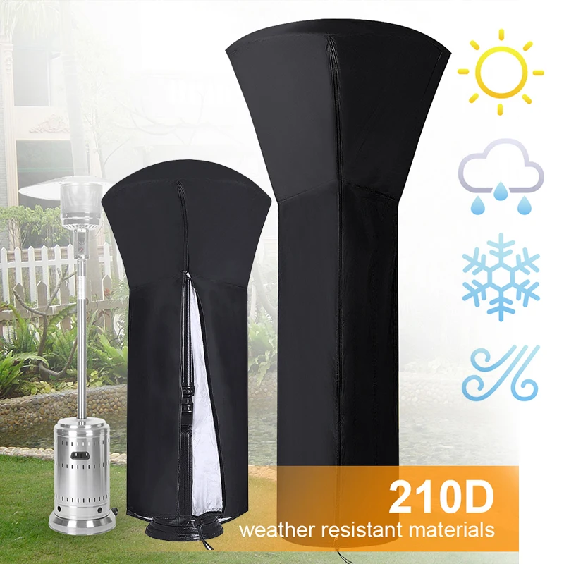 

1Pcs European Classical 210D Oxford Cloth Heater Cover Garden Courtyard Waterproof Canopy Dustproof Sunscreen Cover