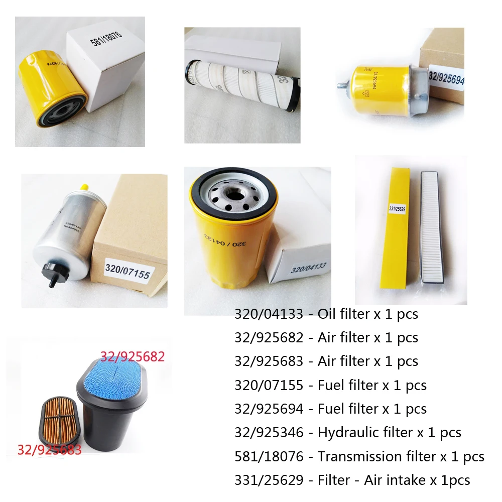 Запчасти для JCB 3CX набор фильтров двигателя DIESELMAX|Топливные фильтры| |