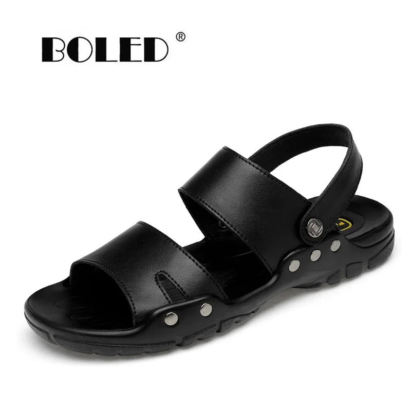 Воздухопроницаемая Мужская обувь размера плюс мужские сандалии летние шлепанцы