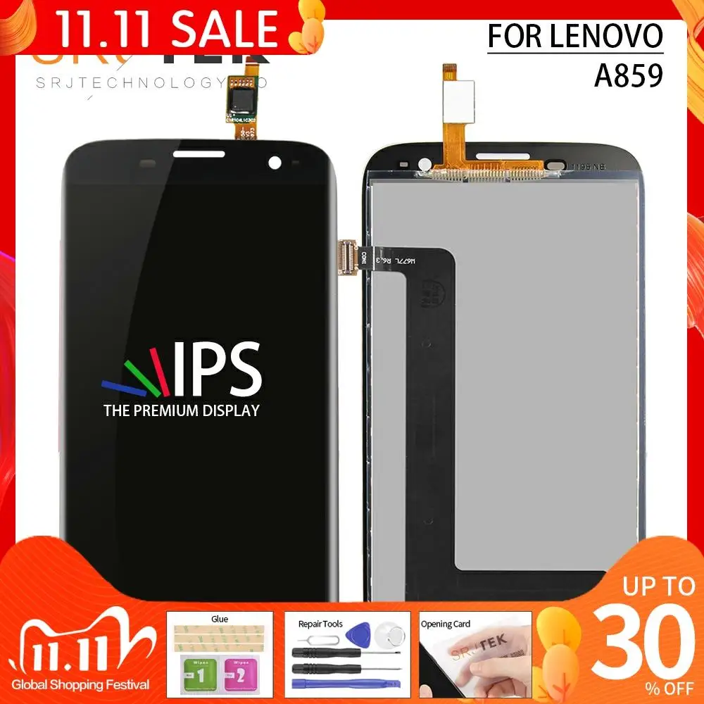 Srjtek испытания 5 ''ЖК дисплей для Lenovo A859 LCD сенсорный экран дигитайзер сборки