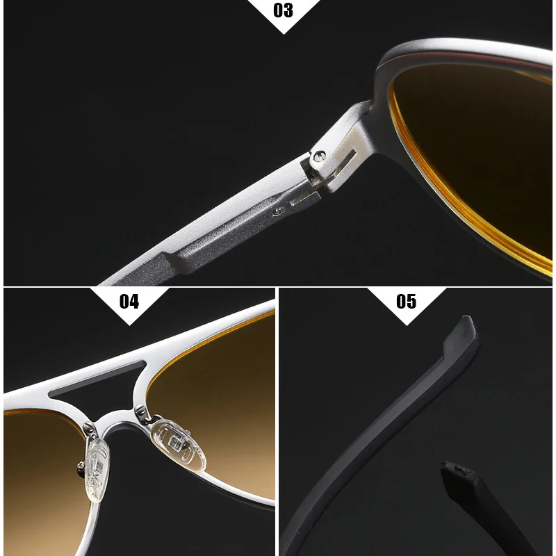 Очки ночного видения YSO для мужчин и женщин поляризационные желтые очки вождения