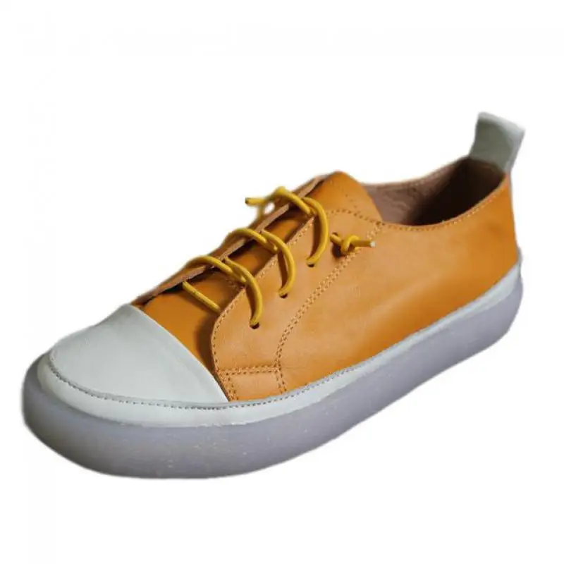 

Johnature Women Shoes 2021 New Genuine Leather Elastic Band Mixed Colors Sewing Handmade Soft Spring/Autumn Concise Ladies Shoes