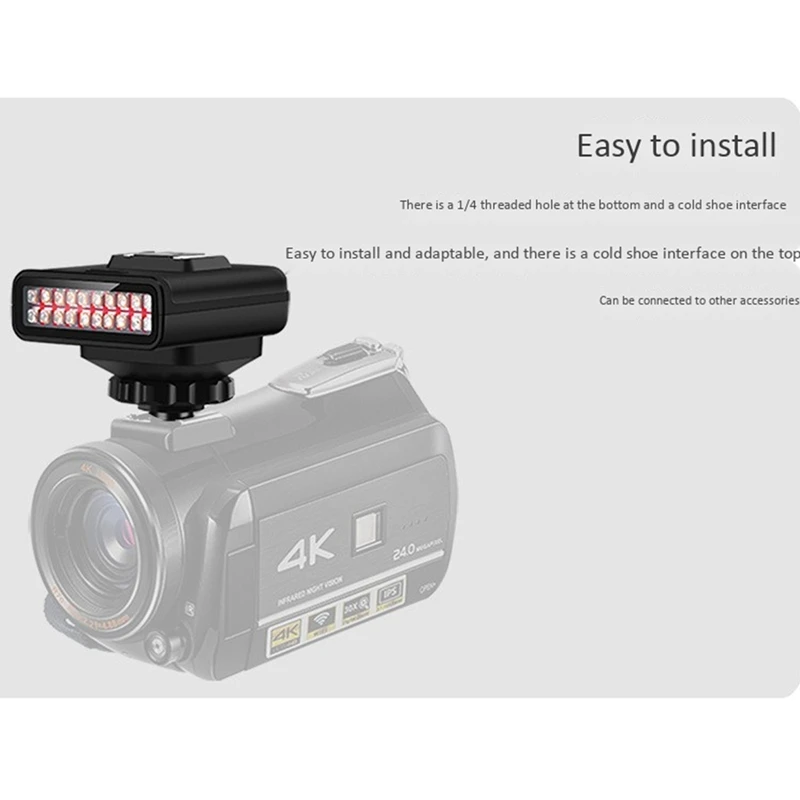 LN-3 инфракрасный светильник для фотосъемки IR светодиодный заполняющий все-черная