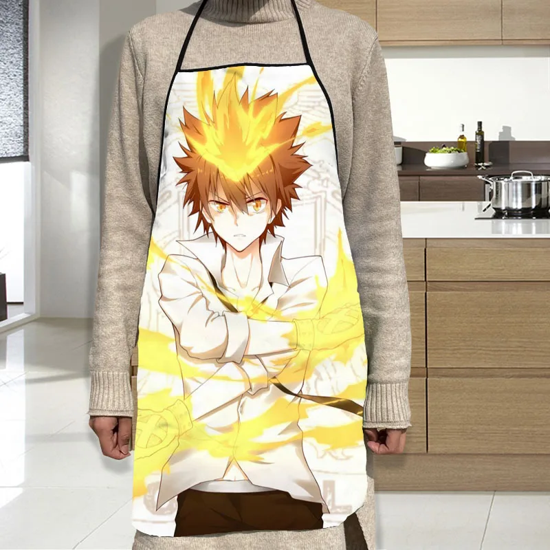 Хитман Реборн! Фартук из ткани Оксфорд водонепроницаемый кухонный фартук для