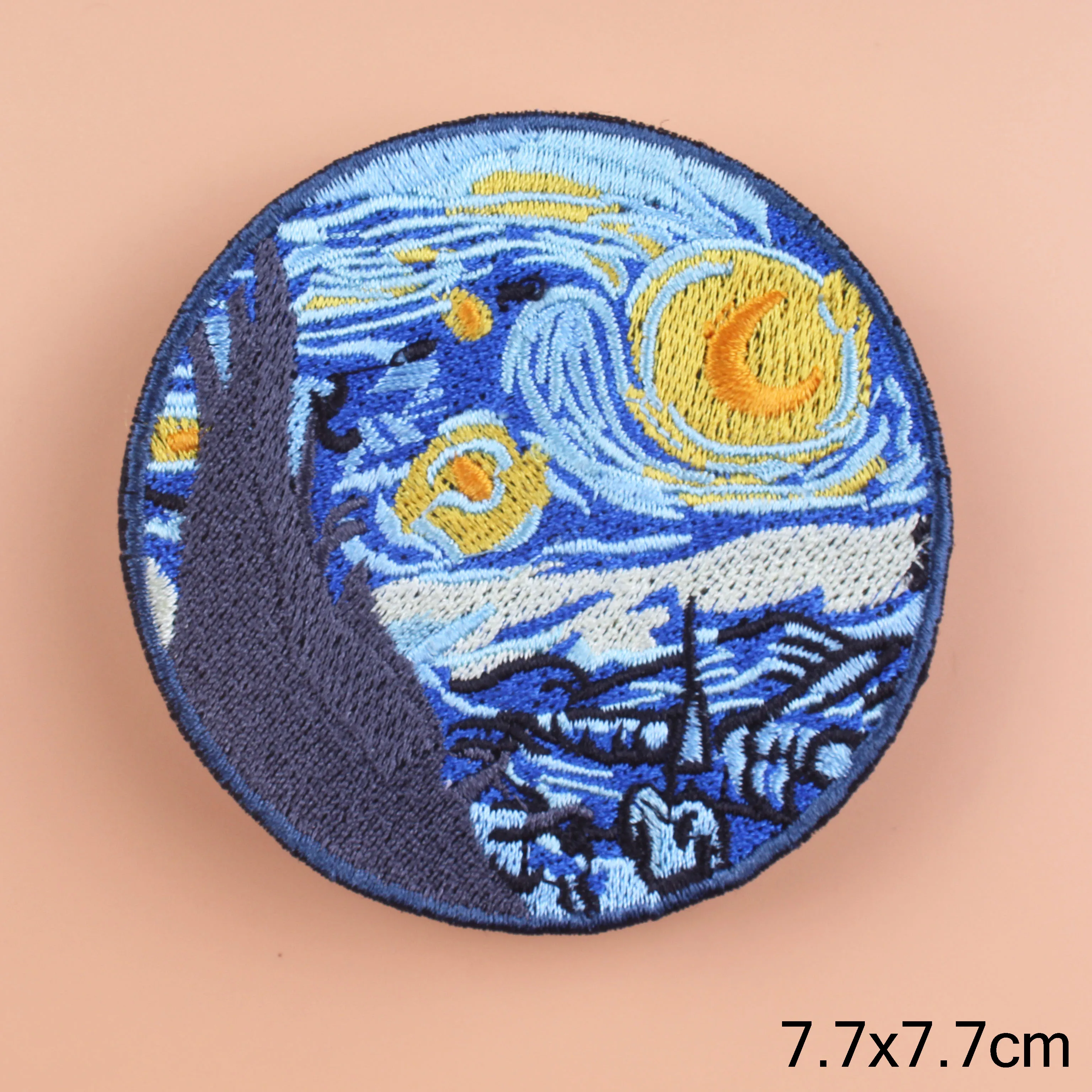 Нашивка Pulaqi с изображением Ван Гога неба нашивка вышивкой в виде дикой природы