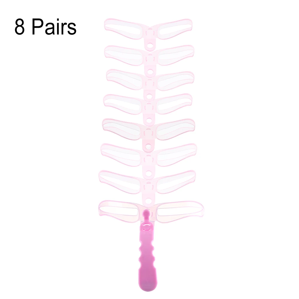 8 пар трафаретов для бровей корректор формы многоразовая женская карта груминга