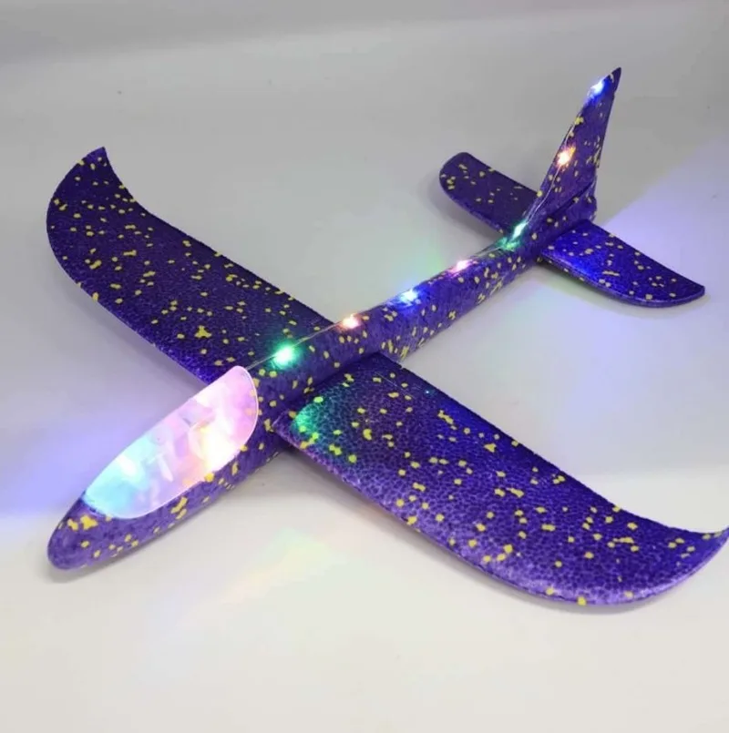 

Luminous stunt cyclotron foam children's hand-thrown airplane glider outdoor toys