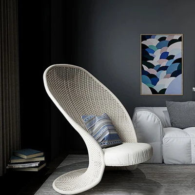 

Скандинавская вилла для отдыха на открытом воздухе двор сад балкон плетеный стол и стул из ротанга комбинированный водонепроницаемый и сол...