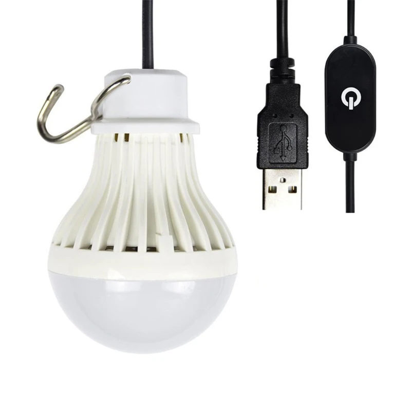 

40JB LED Lantern Lamp Hanging Camping Tent Light Bulb with 2.5m USB Interface Cable
