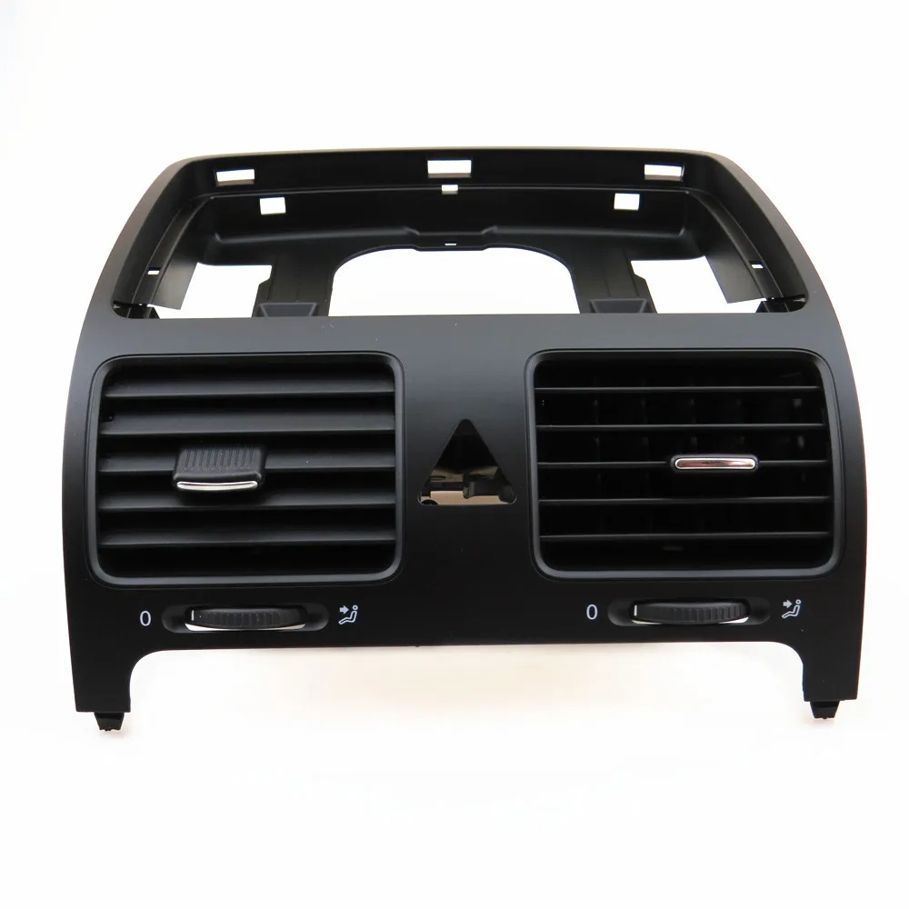 Черные передние панели приборной из АБС пластика центральный воздуховыпускной