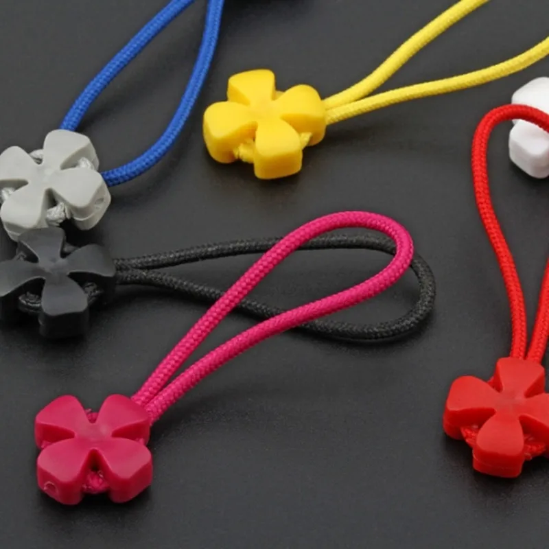 6 шт цвет молния тянуть шнур концы DIY сумка чемодан одежда рюкзак аксессуары