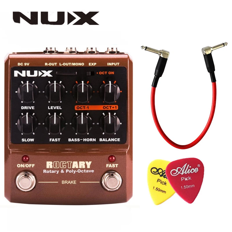 NUX роктационный симулятор и полифоническая октава педаль для гитары звуковой