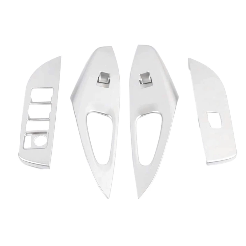

Carbon Fibre Accessories LHD Door Window Glass Lift Control Switch Panel Cover Trim for Toyota Corolla 2019-2020 Silver