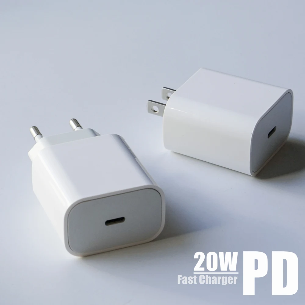 

20W 18W PD Charger QC 3.0 4.0 Fast Charging Adapter Wall Travel Charger For iPhone 12 mini Pro Max 11 Xs X USB C For Xr X SE2 8P