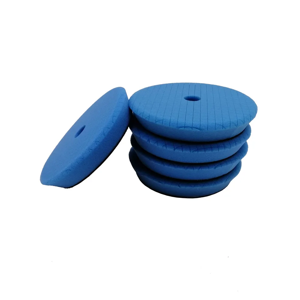 Blue x 5pcs Автомобильный полировальный набор, 6 дюймов, полировальные накладки для автомобиля, абразивный диск, губка, поролоновые накладки - Цвет: Blue x 5pcs