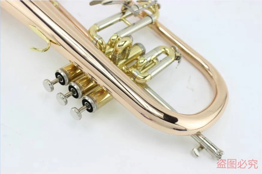 Bb флюгелхорн Золотой фосфор и медь с футляром мундштук Trumpets flugelhorn Музыкальные инструменты