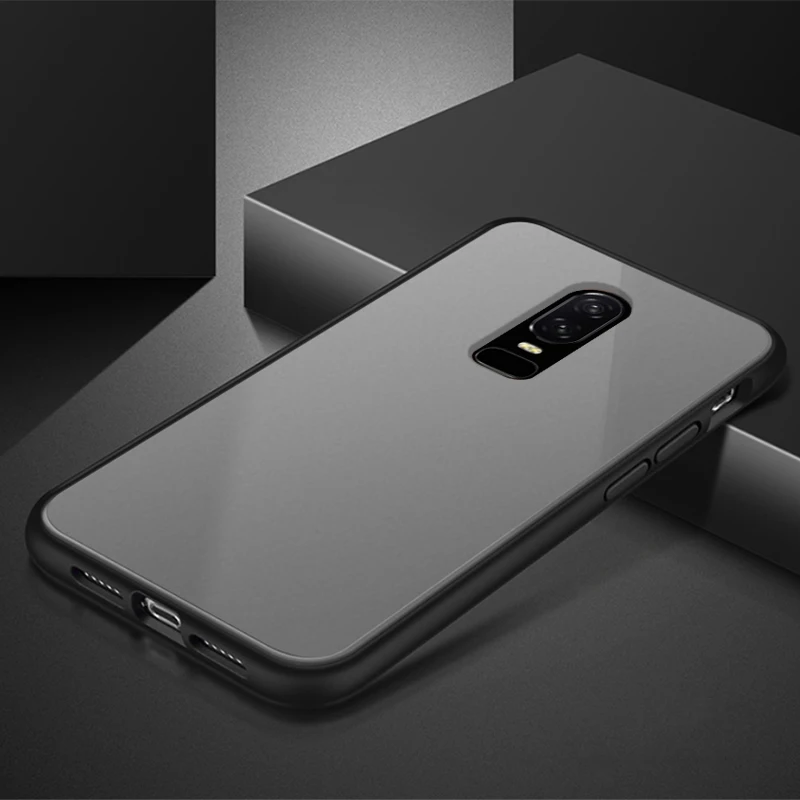 Coque Cover Case For OnePlus 6 6T 7 7T PRO Matte Transparent Luxury Shockproof Hard Acrylic Silicone Phone Back Slim Protective |