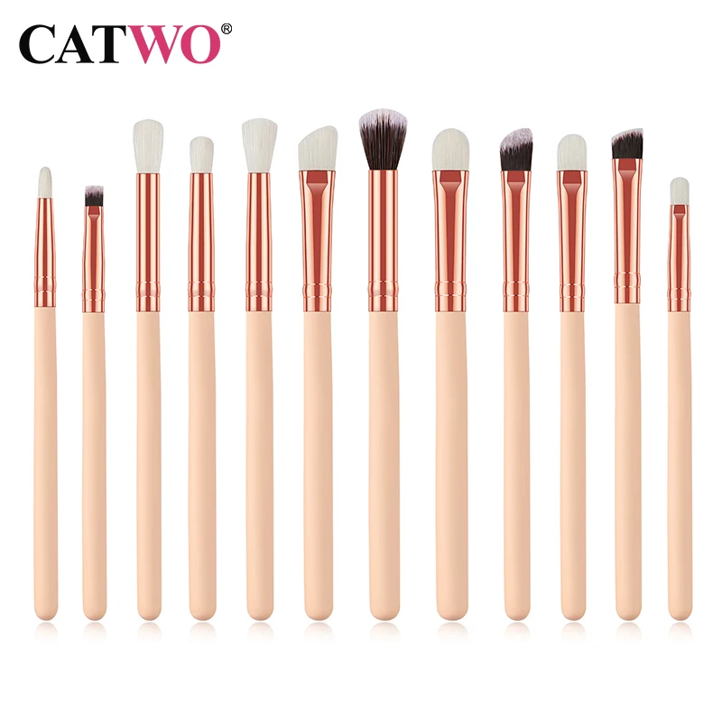 Набор Мини кистей для макияжа Catwo набор многофункциональных нанесения теней