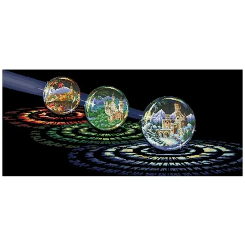 

Magic ball landscape patterns Counted Cross Stitch 11CT 14CT DIY Cross Stitch Kits Embroidery Needlework Sets home decor