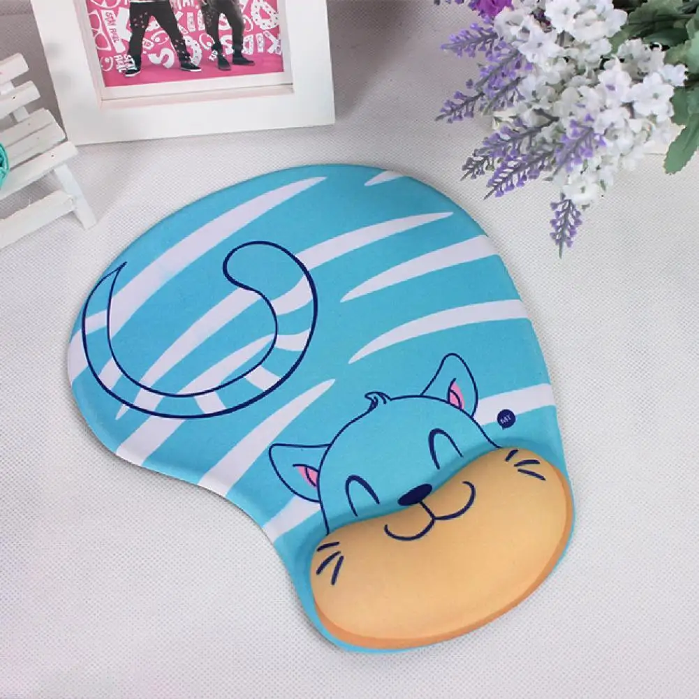 

Mouse Pad With 3D Wrist Rest Cute Cartoon Silicone Mice Mat for Computer Laptop Notebook Keyboard Mice Mat With Soft Hand Rest