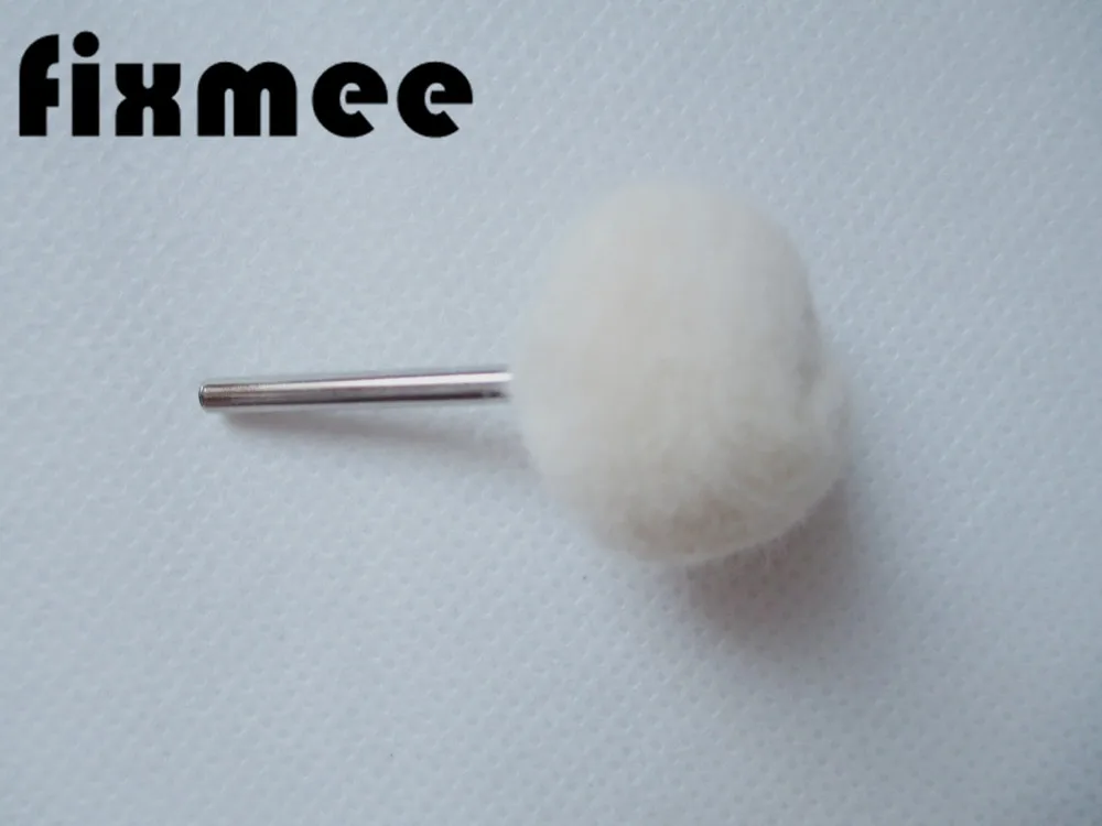 

10 PCs 25MM Dia 3MM Fine Shank Wool Polishing Head 1" Grinding Jewelry Metals Wheels Buffing Felt Dremel Rotary Tool Accessories