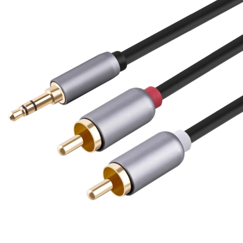 RCA кабель HiFi стерео 2RCA до 3 5 мм аудио AUX Jack Y сплиттер для усилителей домашний
