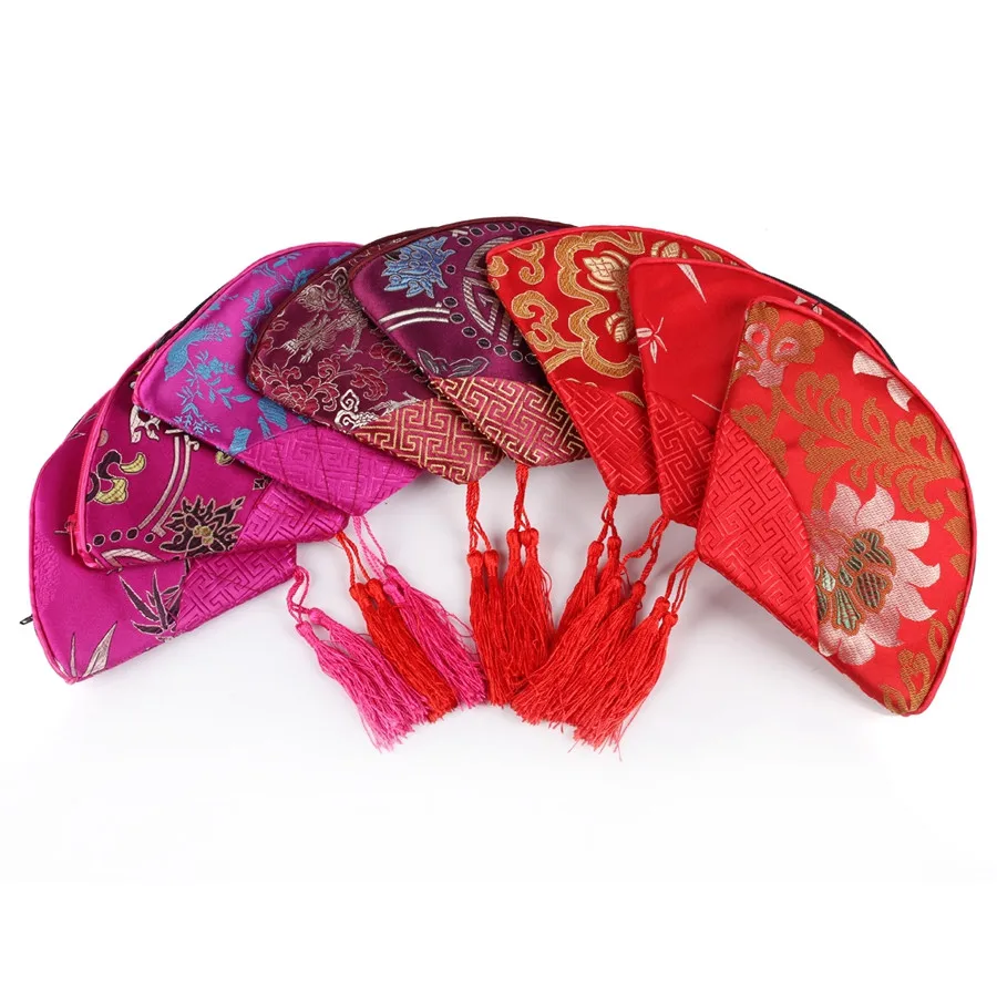 Веерообразный кошелек на молнии подарочные сумки для ювелирных изделий сумка