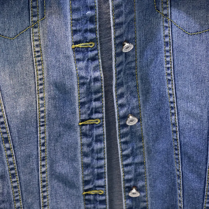 

2020 Denim Jackets Women Hole Boyfriend Style Long Sleeve Vintage Jeans Jacket Denim Jacket Loose Spring Autumn Denim Coat Jeans